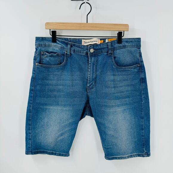 Tailor Vintage Other - Tailor Vintage Greenwich Slim Fit 9" Slim Fit Jean Shorts Jorts Cotton Blend 36